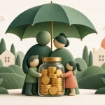Fondo de emergencia para proteger los gastos de una familia con hijos