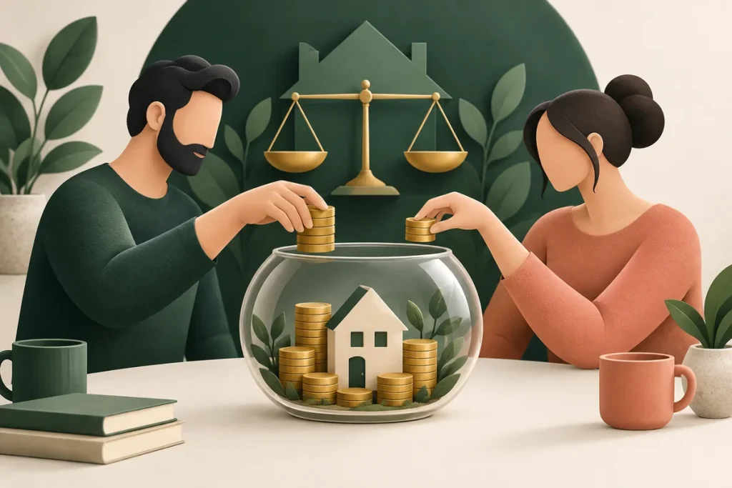 Reparto justo de gastos compartidos entre una pareja