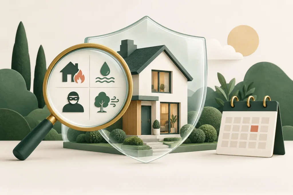 Revisión de las coberturas del seguro de una vivienda